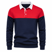 Sebastian Marlow | Colourblock Long-Sleeve Polo Jumper
