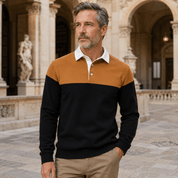 Sebastian Marlow | Colourblock Long-Sleeve Polo Jumper