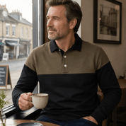 Sebastian Marlow | Colourblock Long-Sleeve Polo Jumper