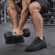 Ellis Thackeray | Grey Mesh Lace-Up Trainers