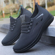 Ellis Thackeray | Grey Mesh Lace-Up Trainers