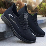 Ellis Thackeray | Grey Mesh Lace-Up Trainers