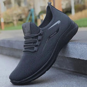 Ellis Thackeray | Grey Mesh Lace-Up Trainers