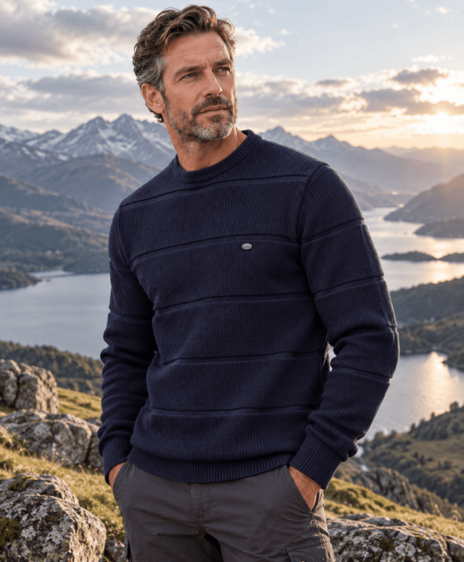 Rhys Cavendish | Cotton-Rich Crew Neck Sweater