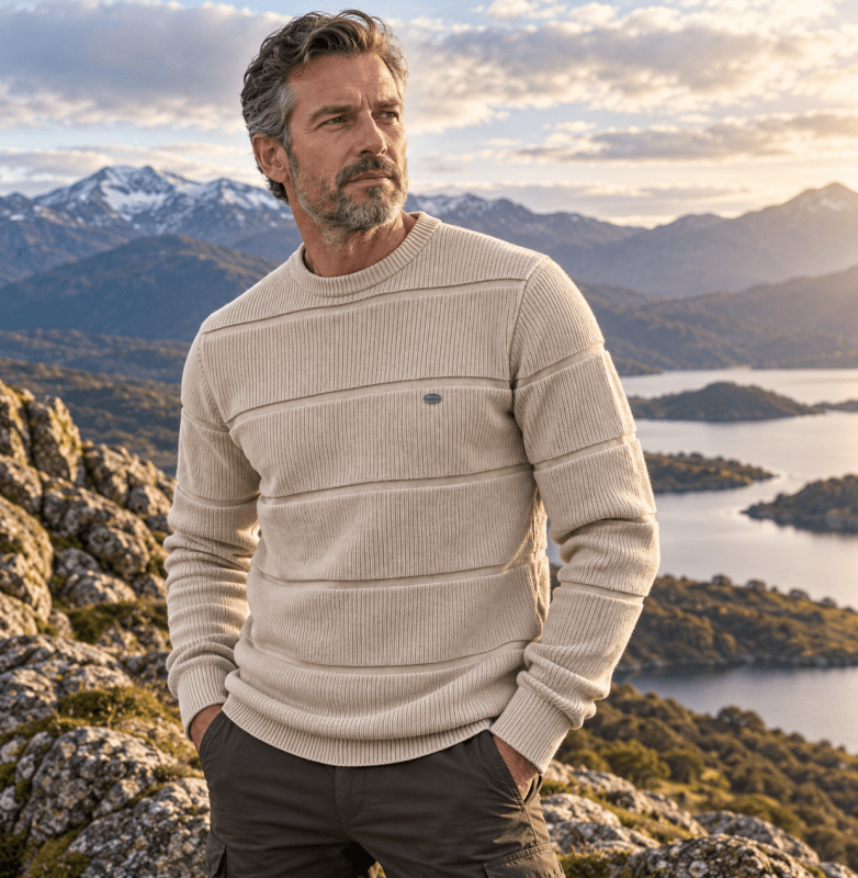 Rhys Cavendish | Cotton-Rich Crew Neck Sweater