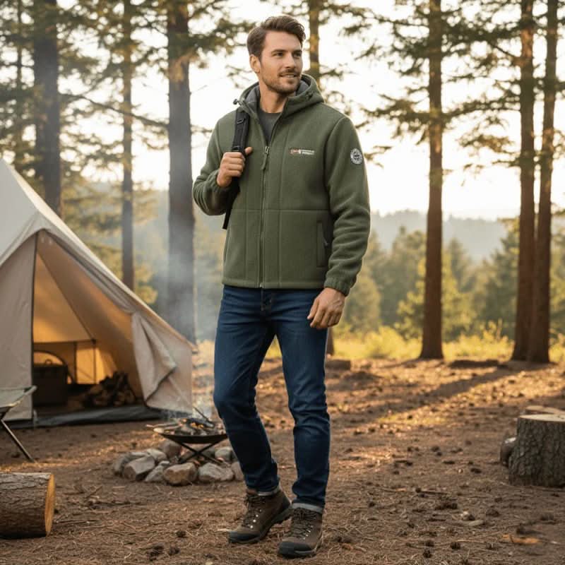 Miles Roberts | Sweat à capuche zippé Northpass doublé en polaire