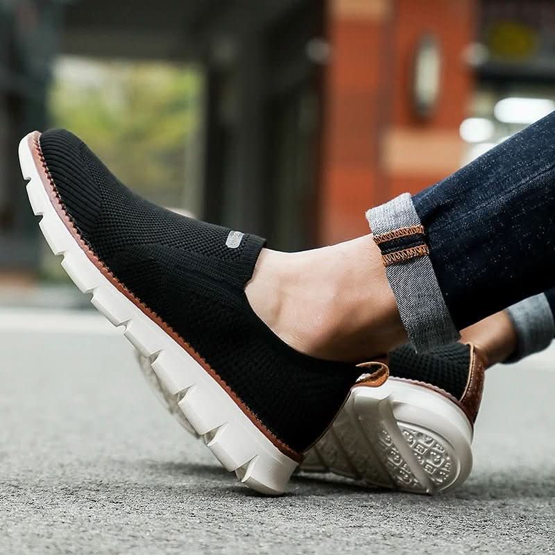 Percy Ainsworth | Knit Slip-On Trainers For Men