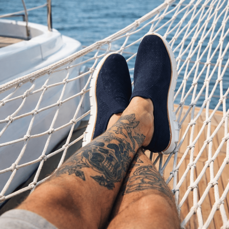 Percy Ainsworth | Knit Slip-On Trainers For Men