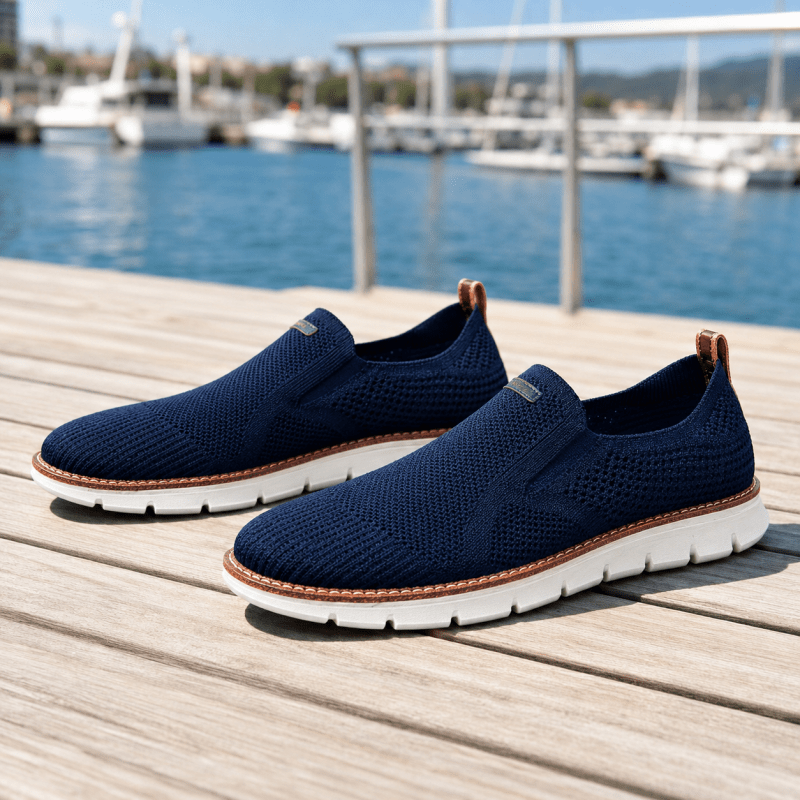 Percy Ainsworth | Knit Slip-On Trainers For Men