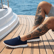 Percy Ainsworth | Knit Slip-On Trainers For Men