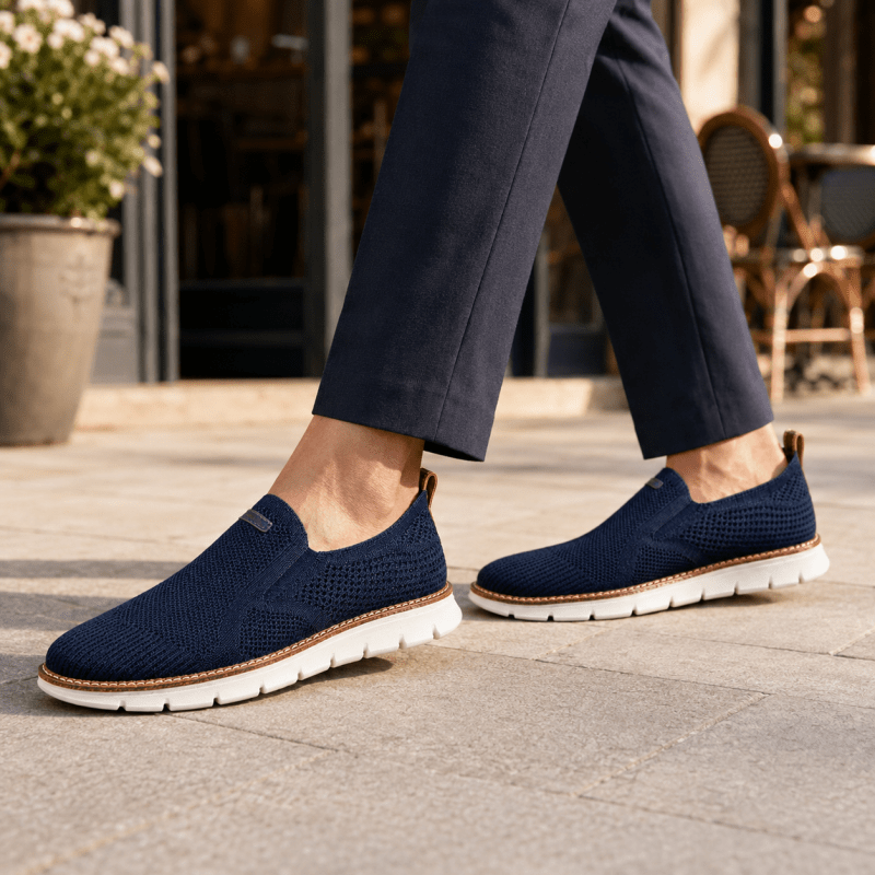 Percy Ainsworth | Knit Slip-On Trainers For Men