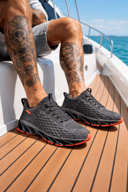 Rupert Fenwick | Mesh Knit Running Trainers For Men