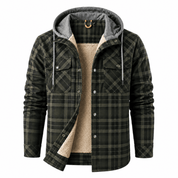 Charles Sharpe | Veste à capuche en polaire doublée plaid