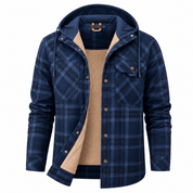 Charles Sharpe | Veste à capuche en polaire doublée plaid