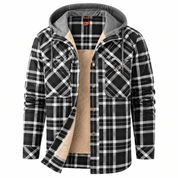 Charles Sharpe | Veste à capuche en polaire doublée plaid