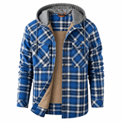 Charles Sharpe | Veste à capuche en polaire doublée plaid