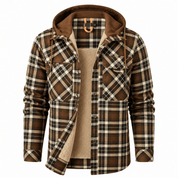 Charles Sharpe | Veste à capuche en polaire doublée plaid
