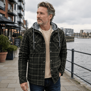 Charles Sharpe | Veste à capuche en polaire doublée plaid