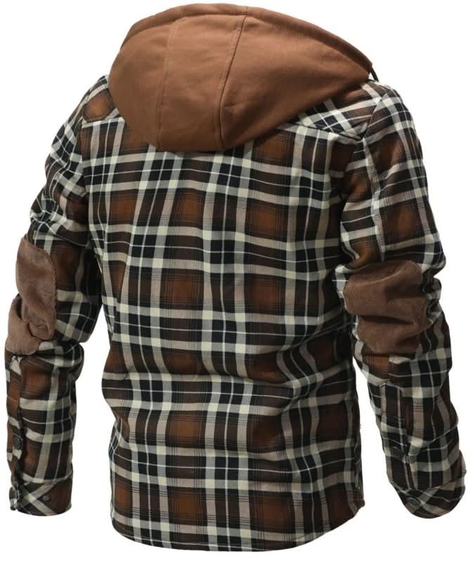 Charles Sharpe | Veste à capuche en polaire doublée plaid