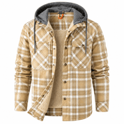 Charles Sharpe | Veste à capuche en polaire doublée plaid