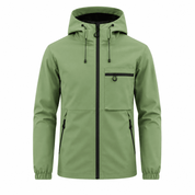 Hugo White | Waterproof Hooded Utility Jacket