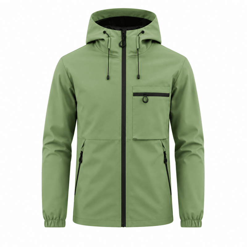 Hugo White | Waterproof Hooded Utility Jacket