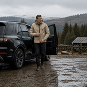 Hugo White | Waterproof Hooded Utility Jacket