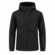 Hugo White | Waterproof Hooded Utility Jacket