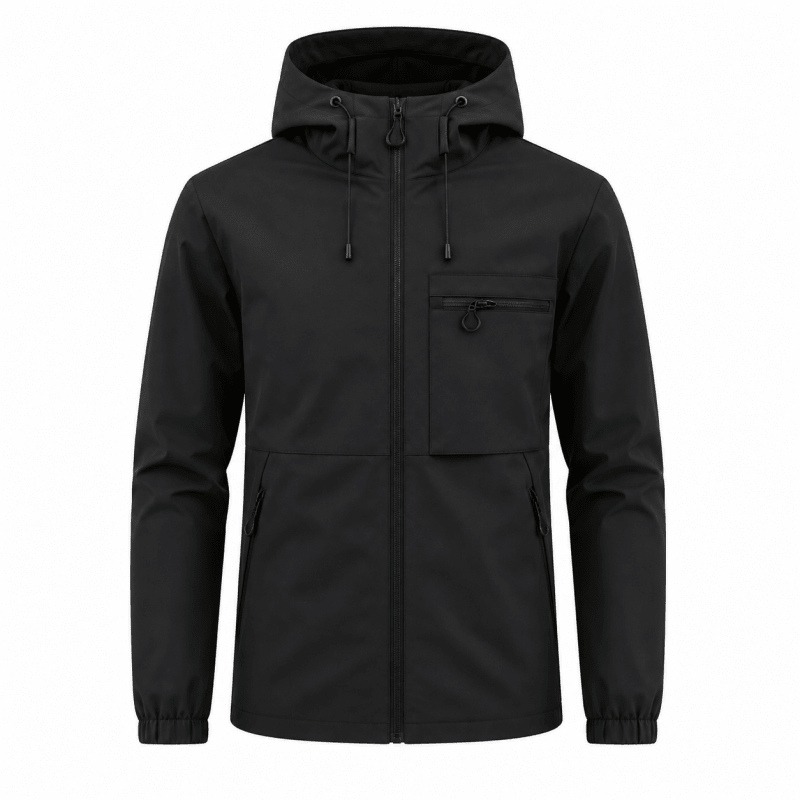 Hugo White | Waterproof Hooded Utility Jacket