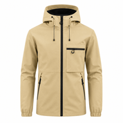 Hugo White | Waterproof Hooded Utility Jacket