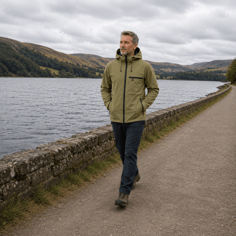 Hugo White | Waterproof Hooded Utility Jacket