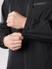 Hugo White | Waterproof Hooded Utility Jacket