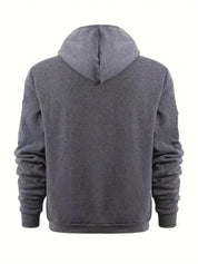 William Harrison | Sweat à capuche gris zippé