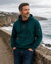 William Harrison | Sweat à capuche gris zippé