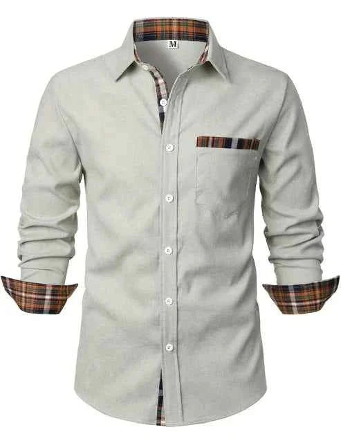 James Whitmore | Classic Checked Trim Shirt