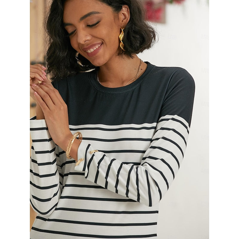 Marianne Radcliffe | Striped Long Sleeve Top