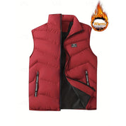 Florence Shaw | Red Quilted Padded Gilet for Women