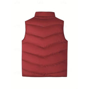 Florence Shaw | Red Quilted Padded Gilet for Women