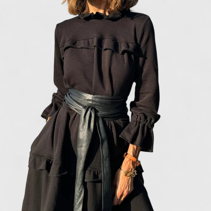 Meredith Ashwood | Tiered Ruffle Midi Dress