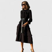 Meredith Ashwood | Tiered Ruffle Midi Dress