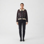 Imogen Davies | Shearling Aviator Cropped Jacket