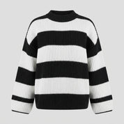 Isobel Kerr | Striped Oversized Batwing Sleeve Jumper