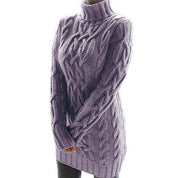 Elspeth Fraser | Cable-Knit Turtleneck Sweater Dress