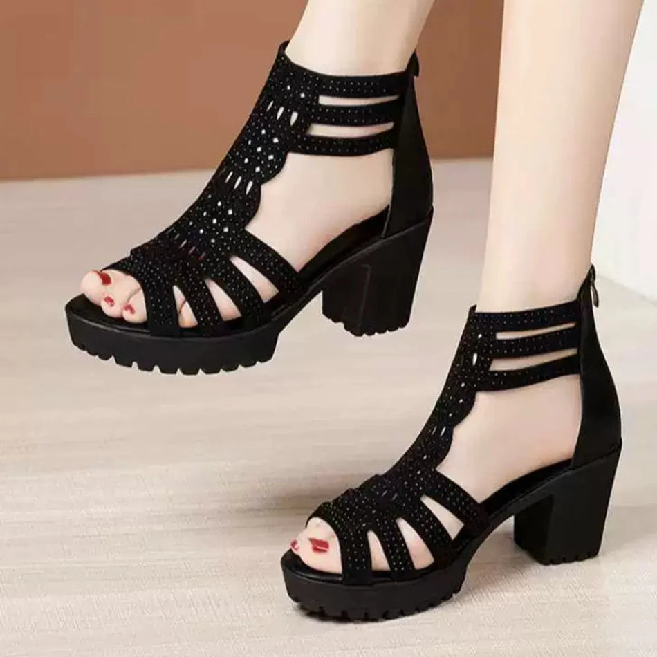 Brittany Luna | Block Heel Sandals For Women