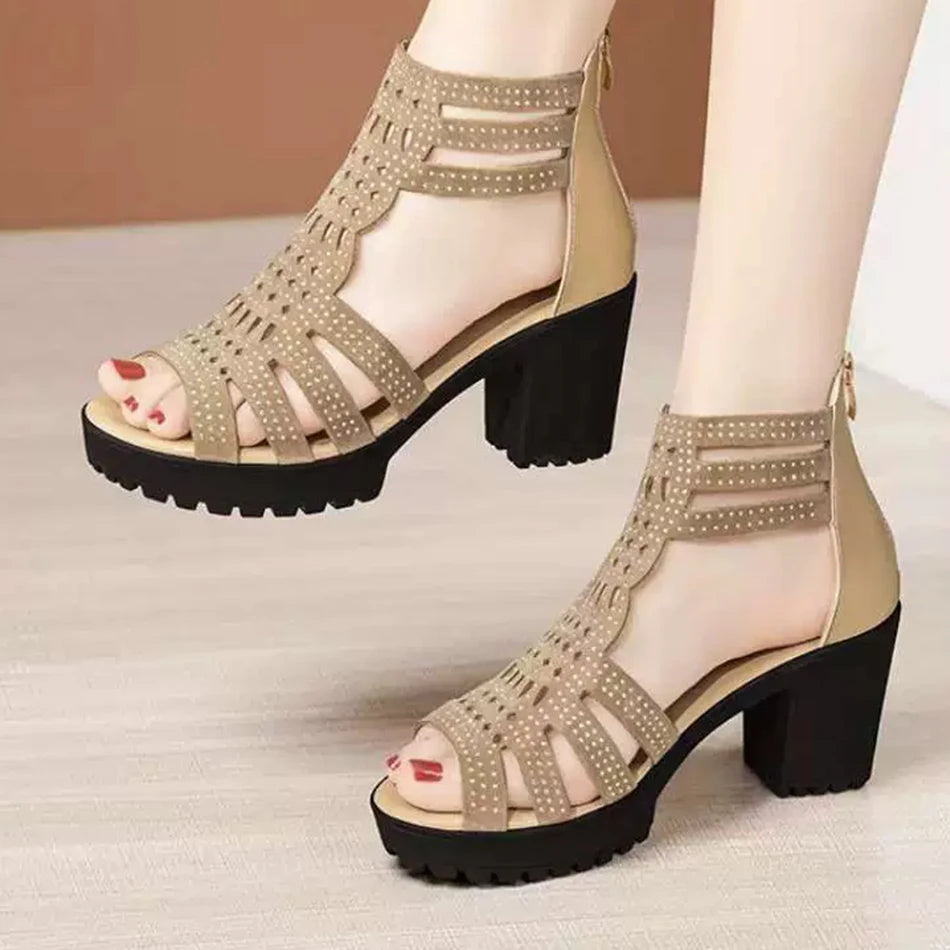 Brittany Luna | Block Heel Sandals For Women
