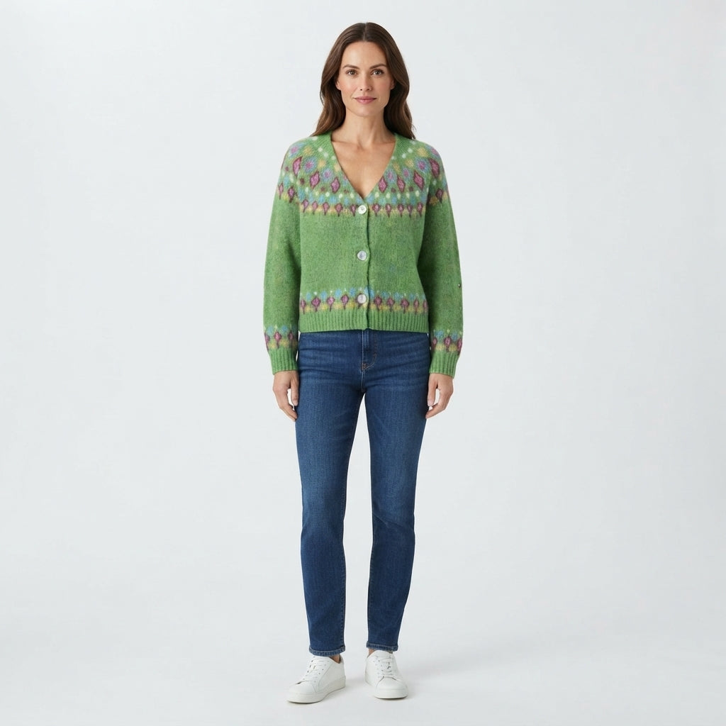 Judith Sutcliffe | Nordic Patterned Knit Cardigan