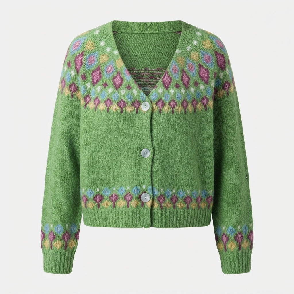 Judith Sutcliffe | Nordic Patterned Knit Cardigan