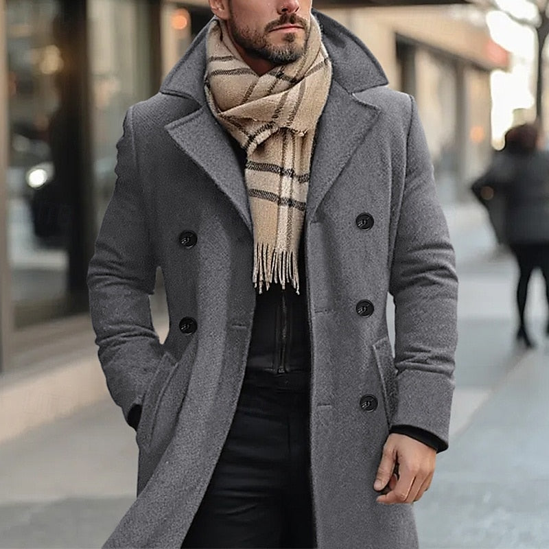 Tabitha Wentworth | Manteau ajusté croisé gris