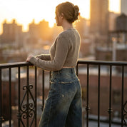 Camille Vosselair | High-Rise Wide-Leg Vintage Wash Jeans