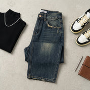 Camille Vosselair | High-Rise Wide-Leg Vintage Wash Jeans